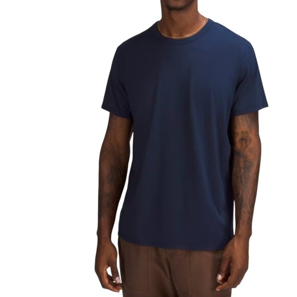 Lululemon Athletica Men’s The Fundamental T Shirt Navy Blue size XL - Picture 1 of 5